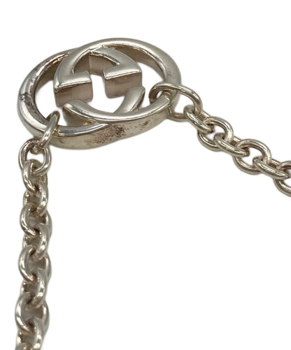 GUCCI Necklace Pendant Interlocking G Silver 925 Women Accessory Authentic