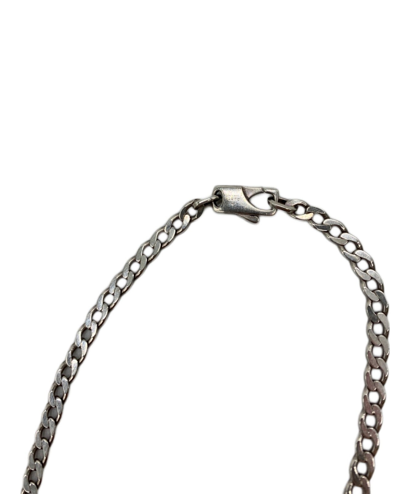 GUCCI Necklace Pendant Silver Men's Accessory Authentic