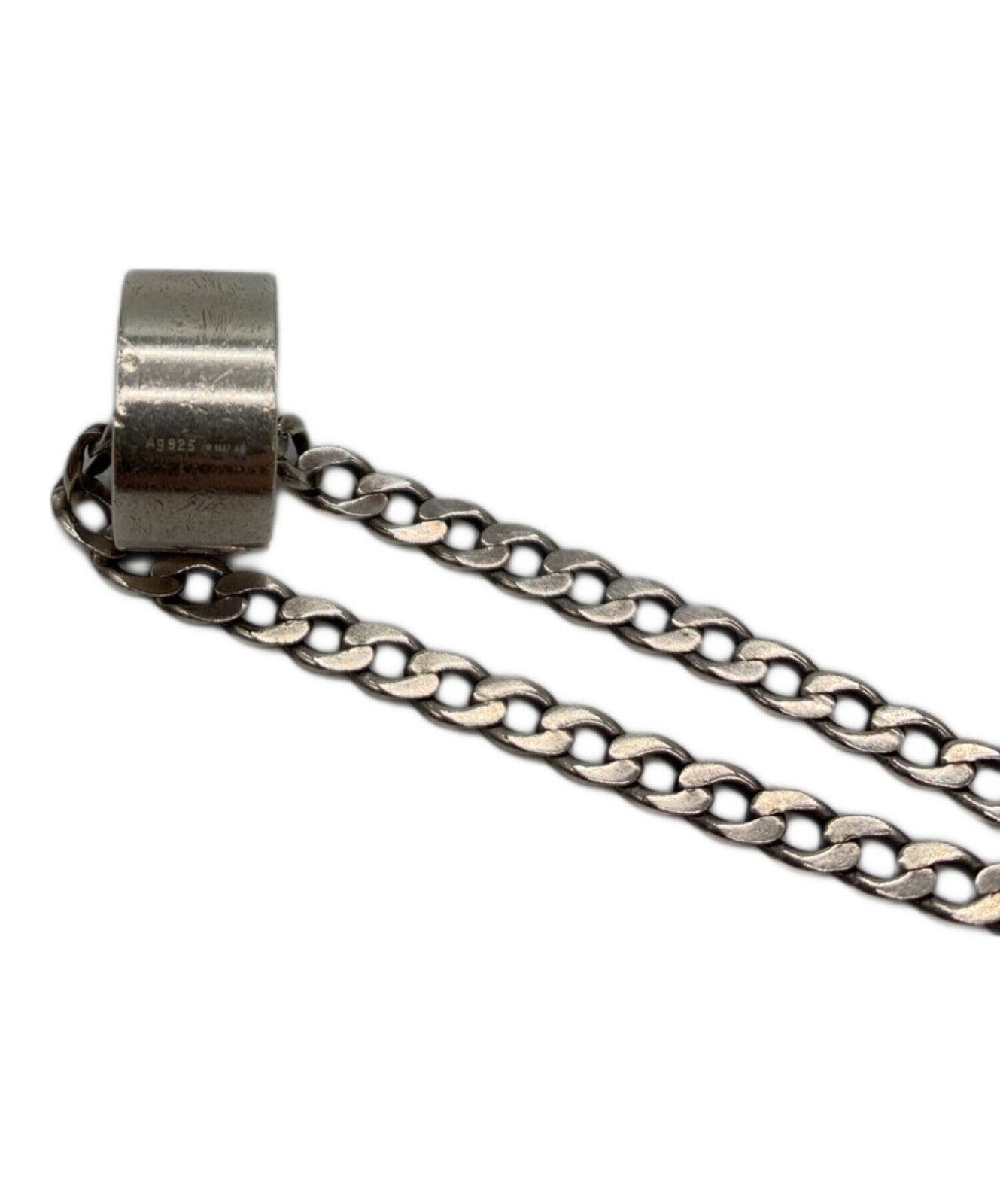 GUCCI Necklace Pendant Silver Men's Accessory Authentic