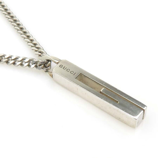 GUCCI Necklace Pendant Silver 925 Men's Accessory Authentic