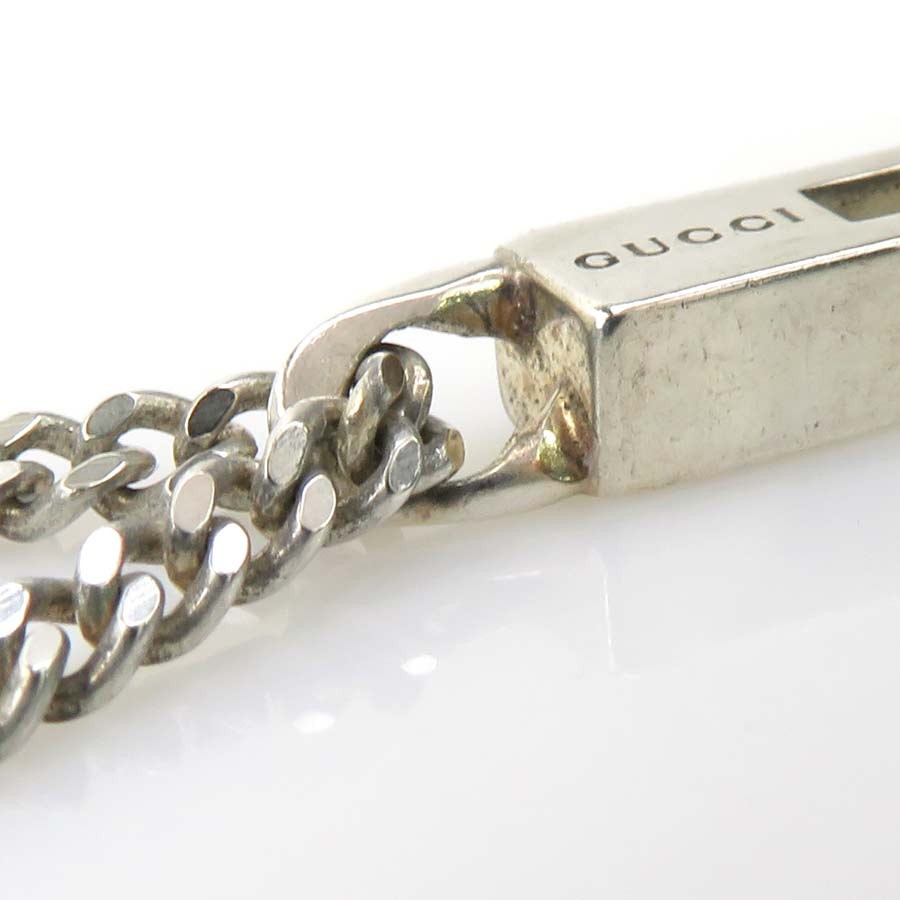 GUCCI Necklace Pendant Silver 925 Men's Accessory Authentic