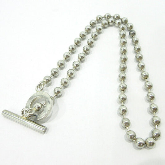 GUCCI Necklace Pendant Ball Chain Silver 925 Unisex Accessory Authentic