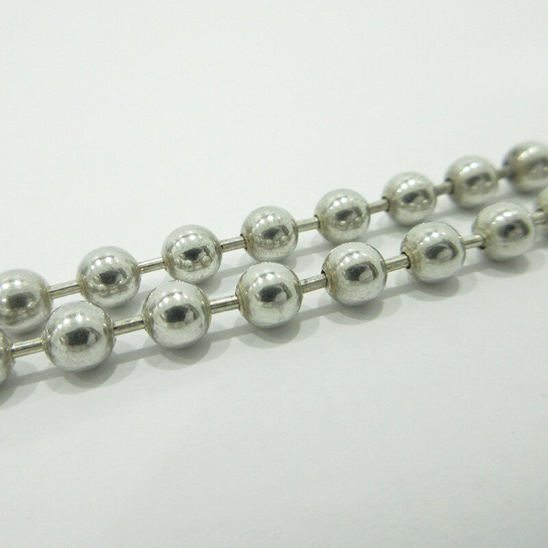 GUCCI Necklace Pendant Ball Chain Silver 925 Unisex Accessory Authentic
