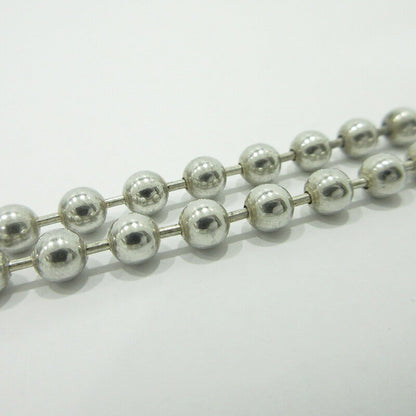 GUCCI Necklace Pendant Ball Chain Silver 925 Unisex Accessory Authentic