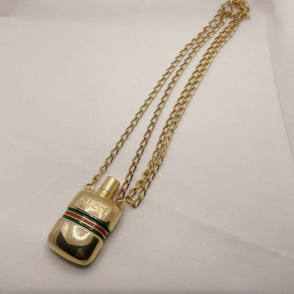 GUCCI Necklace Pendant Sherry Line Bottle Women Accessory Authentic