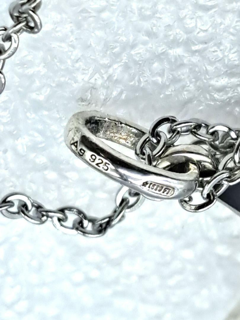 GUCCI Necklace Pendant GG Star Logo Ghost Reversible Silver 925 Unisex Accessory