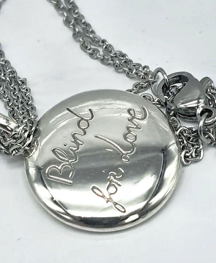 GUCCI Necklace Pendant Blind for Love Tiger Head Silver 925 Unisex Accessory