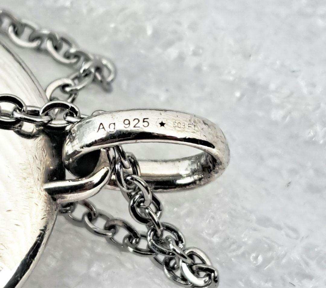 GUCCI Necklace Pendant Blind for Love Tiger Head Silver 925 Unisex Accessory