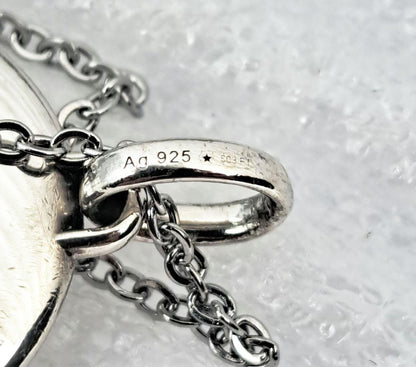 GUCCI Necklace Pendant Blind for Love Tiger Head Silver 925 Unisex Accessory