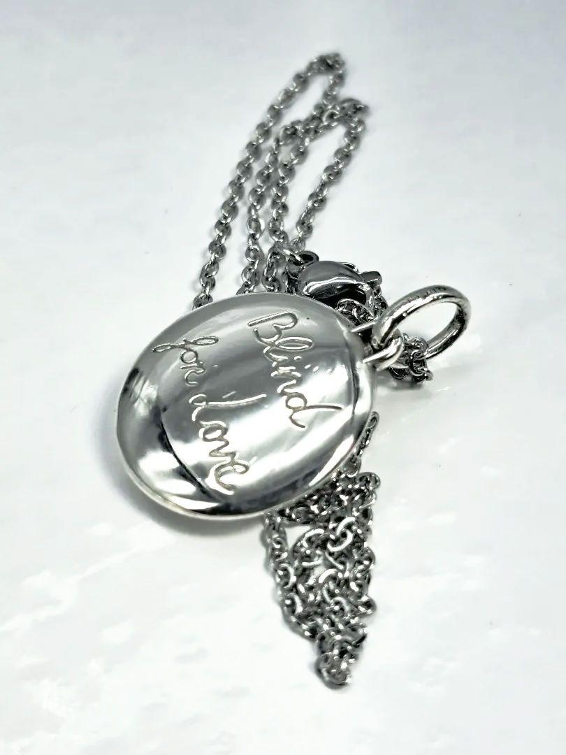 GUCCI Necklace Pendant Blind for Love Tiger Head Silver 925 Unisex Accessory
