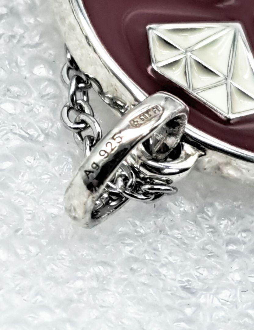 GUCCI Necklace Pendant GG Ghost Reversible Plate Silver 925 Unisex Accessory