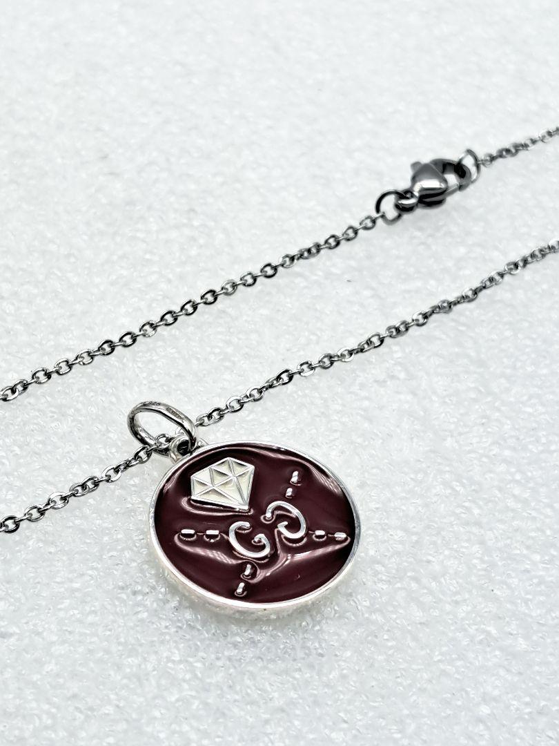 GUCCI Necklace Pendant GG Ghost Reversible Plate Silver 925 Unisex Accessory