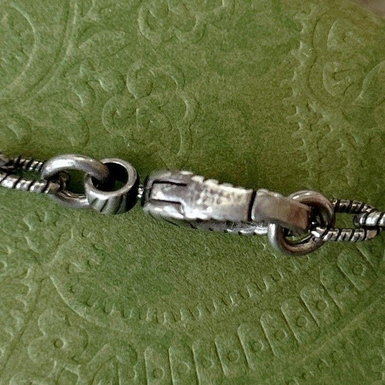 GUCCI Necklace Pendant Arabesque Silver AG925 Men's Accessory Authentic