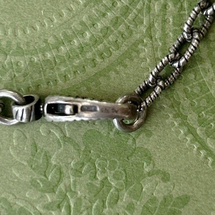 GUCCI Necklace Pendant Arabesque Silver AG925 Men's Accessory Authentic