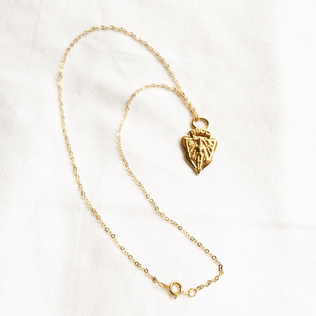 GUCCI Necklace Pendant Crest Charm Demna Old Men's Accessory Authentic