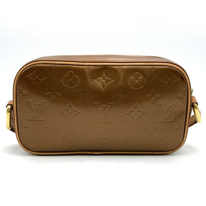 Louis Vuitton Shoulder Bag Purse Christy MM Vernis Gold Authentic