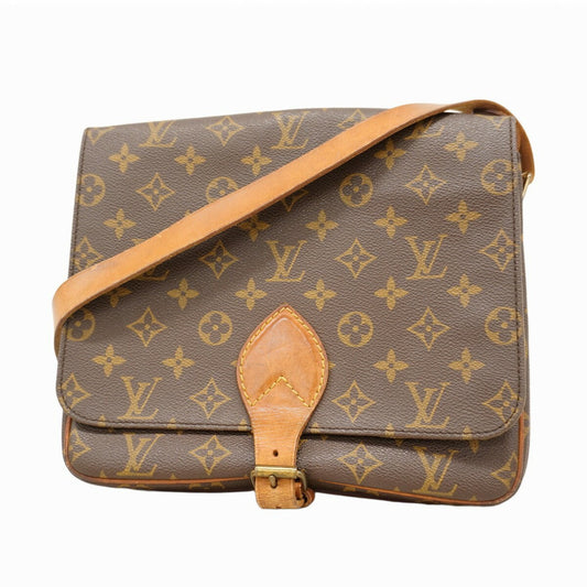 Louis Vuitton Shoulder Bag Purse Monogram M51252 Brown Authentic