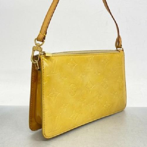 Louis Vuitton Accessory Pouch Hand Bag Tote Purse M91010 Beige Authentic