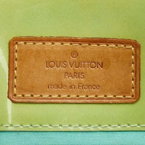 Louis Vuitton Hand Bag Tote Purse M91307 Patent Leather Peppermint Brown Auth