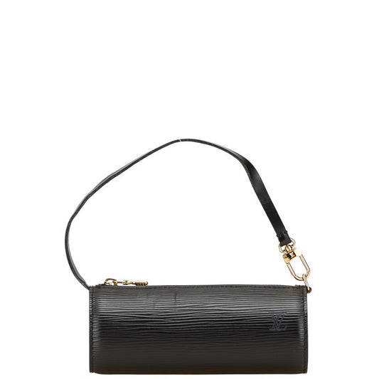 Louis Vuitton Accessory Pouch Hand Pouch M52862 Leather Black Authentic