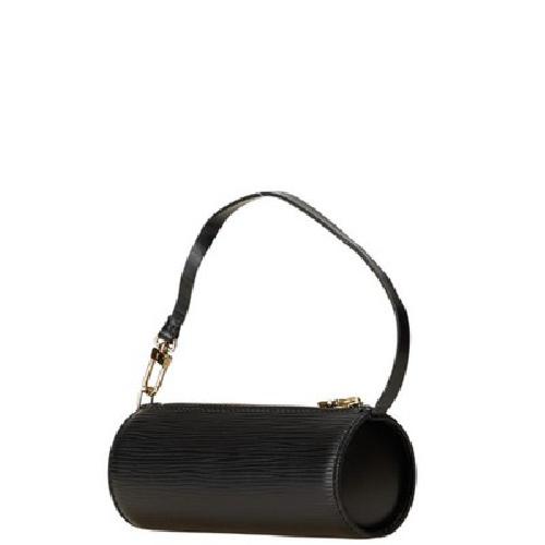 Louis Vuitton Accessory Pouch Hand Pouch M52862 Leather Black Authentic
