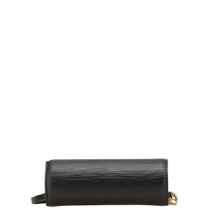 Louis Vuitton Accessory Pouch Hand Pouch M52862 Leather Black Authentic