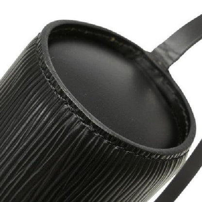 Louis Vuitton Accessory Pouch Hand Pouch M52862 Leather Black Authentic