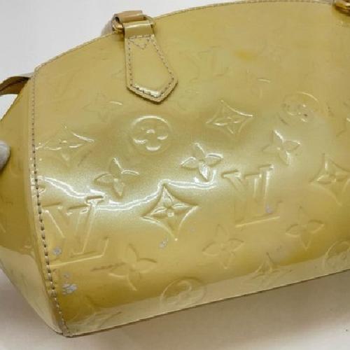 Louis Vuitton Hand Bag Tote Purse Monogram M91491 Yellow Authentic