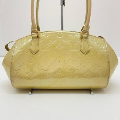 Louis Vuitton Hand Bag Tote Purse Monogram M91491 Yellow Authentic