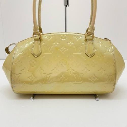 Louis Vuitton Hand Bag Tote Purse Monogram M91491 Yellow Authentic
