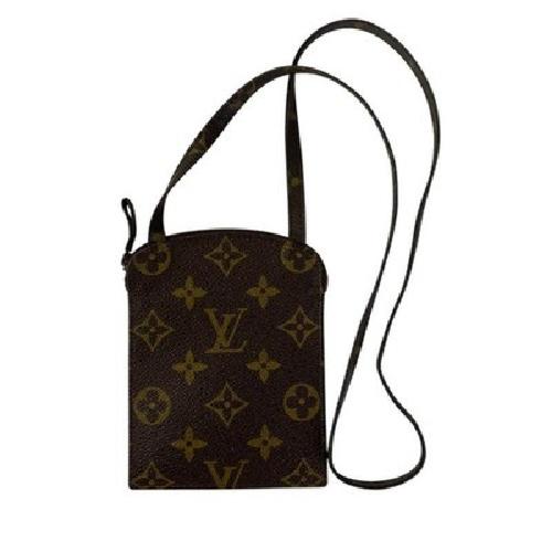 Louis Vuitton Shoulder Bag Purse Monogram PVC Brown Authentic