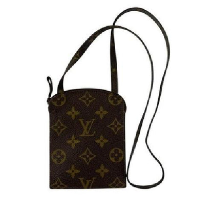 Louis Vuitton Shoulder Bag Purse Monogram PVC Brown Authentic