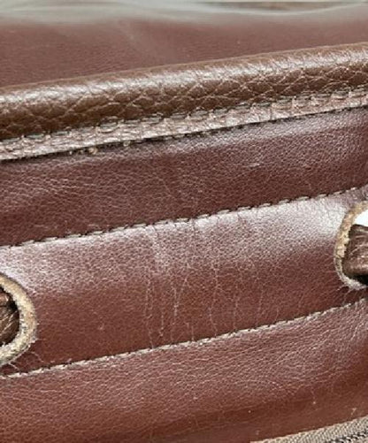 Longchamp Backpack Leather Brown Authentic