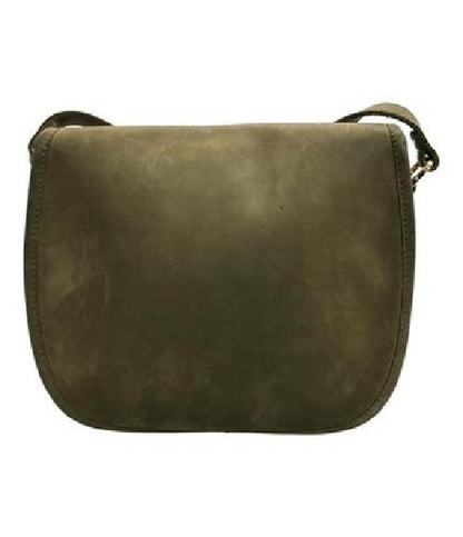 Longchamp Shoulder Bag Purse Khaki Authentic