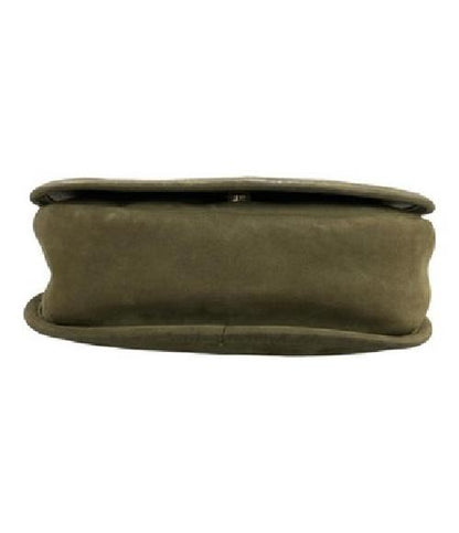 Longchamp Shoulder Bag Purse Khaki Authentic