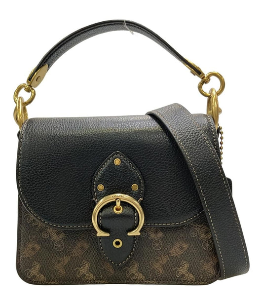 COACH Hand Shoulder Bag Tote Purse 2way 4603 Brown Authentic