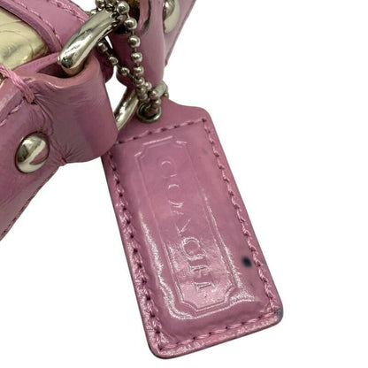 COACH Shoulder Bag Purse Signature 42481 Canvas Multicolor Authentic