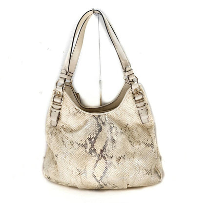 COACH Shoulder Bag Purse 18929 Off White Dark Gray Authentic