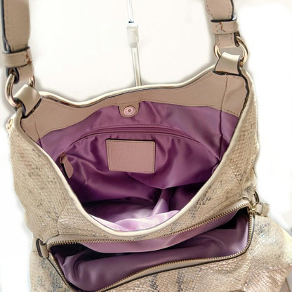 COACH Shoulder Bag Purse 18929 Off White Dark Gray Authentic