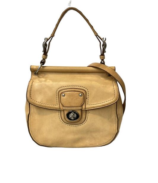 COACH Hand Shoulder Bag Tote Purse 2way 19132 Beige Authentic
