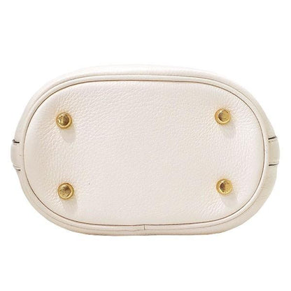 COACH Dempsey Bucket Signature Canvas Leather Off White Authentic