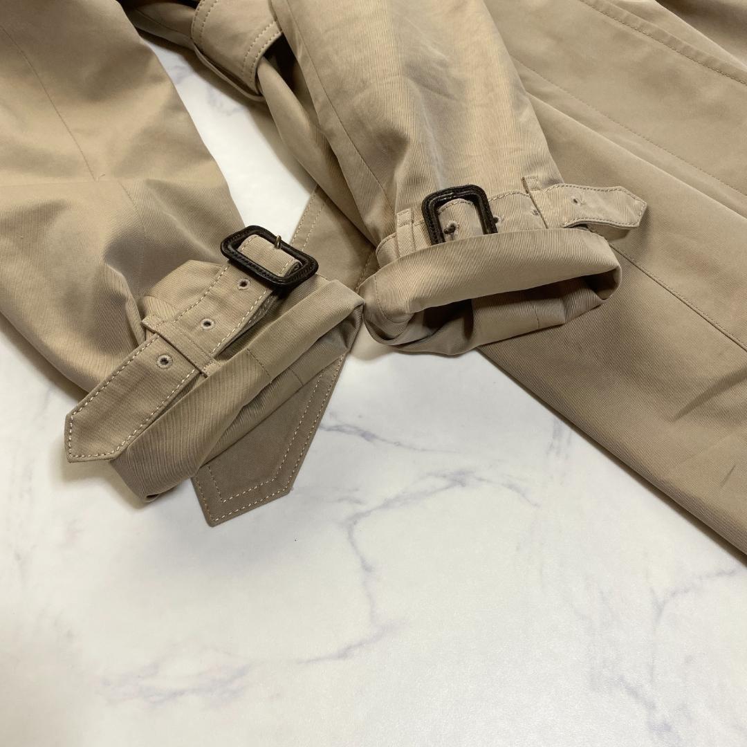 BURBERRY LONDON Coat Nova Check Asian fit M US size S Honey Beige Authentic