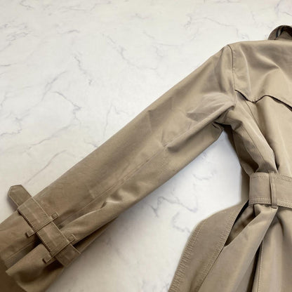 BURBERRY LONDON Coat Nova Check Asian fit M US size S Honey Beige Authentic