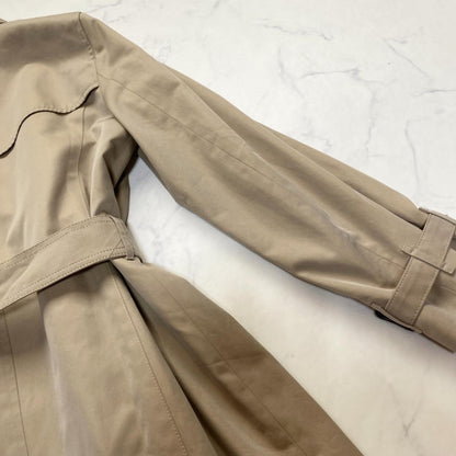 BURBERRY LONDON Coat Nova Check Asian fit M US size S Honey Beige Authentic