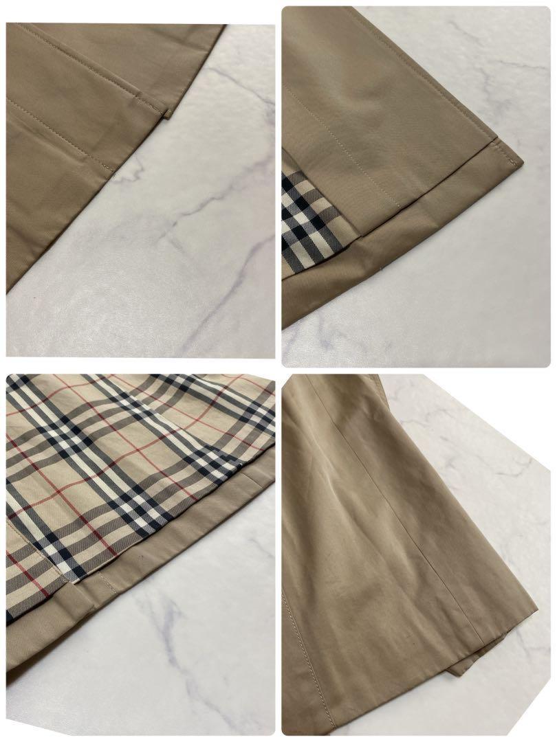 BURBERRY LONDON Coat Nova Check Asian fit M US size S Honey Beige Authentic