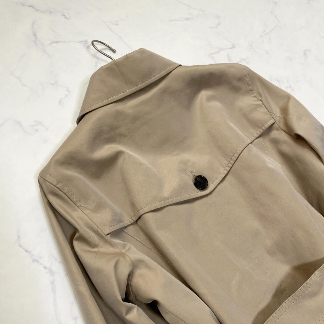 BURBERRY LONDON Coat Nova Check Asian fit M US size S Honey Beige Authentic