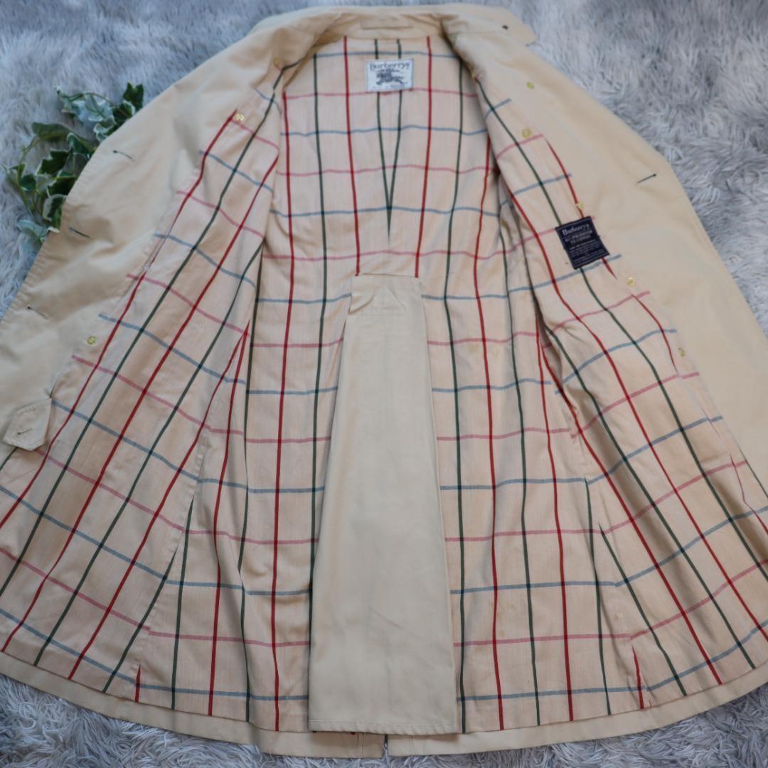 BURBERRY Coat Nova Check Asian fit S US size XS Beige Authentic