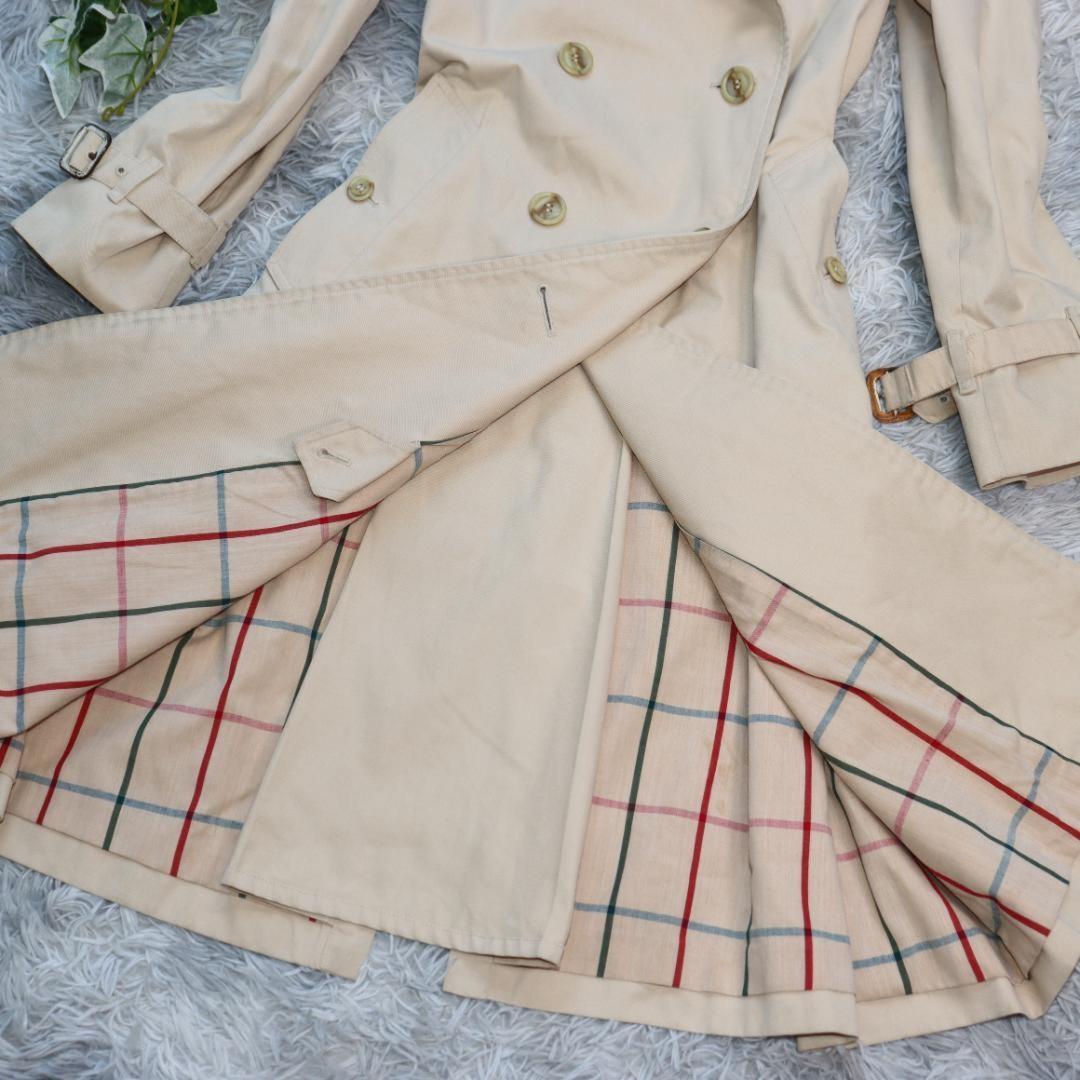 BURBERRY Coat Nova Check Asian fit S US size XS Beige Authentic