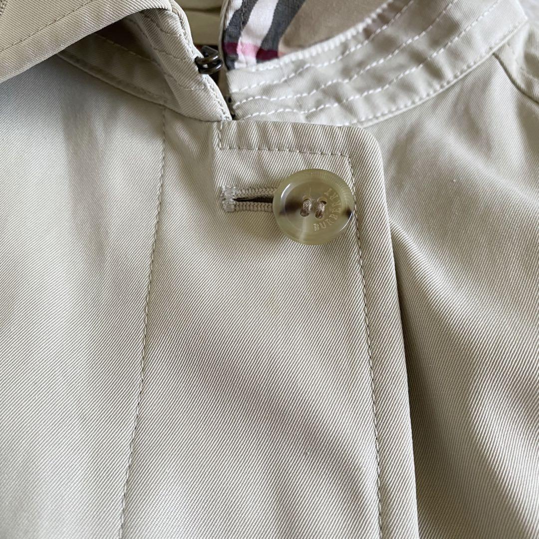 BURBERRY LONDON Coat Nova Check Asian fit M US size S Beige Authentic
