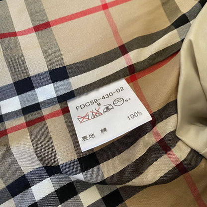BURBERRY LONDON Coat Nova Check Asian fit M US size S Beige Authentic